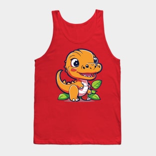 Playful Adventures: Discover the World of Cute Dinosaurs Tank Top